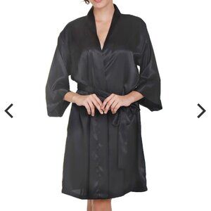 Size L/X 12-18 Raeanna Short Black Robe